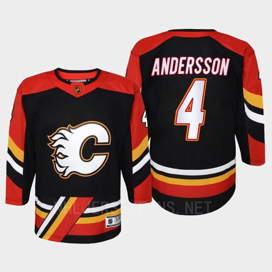 youth flames rasmus andersson black 2022 special edition 2.0 replica retro jersey