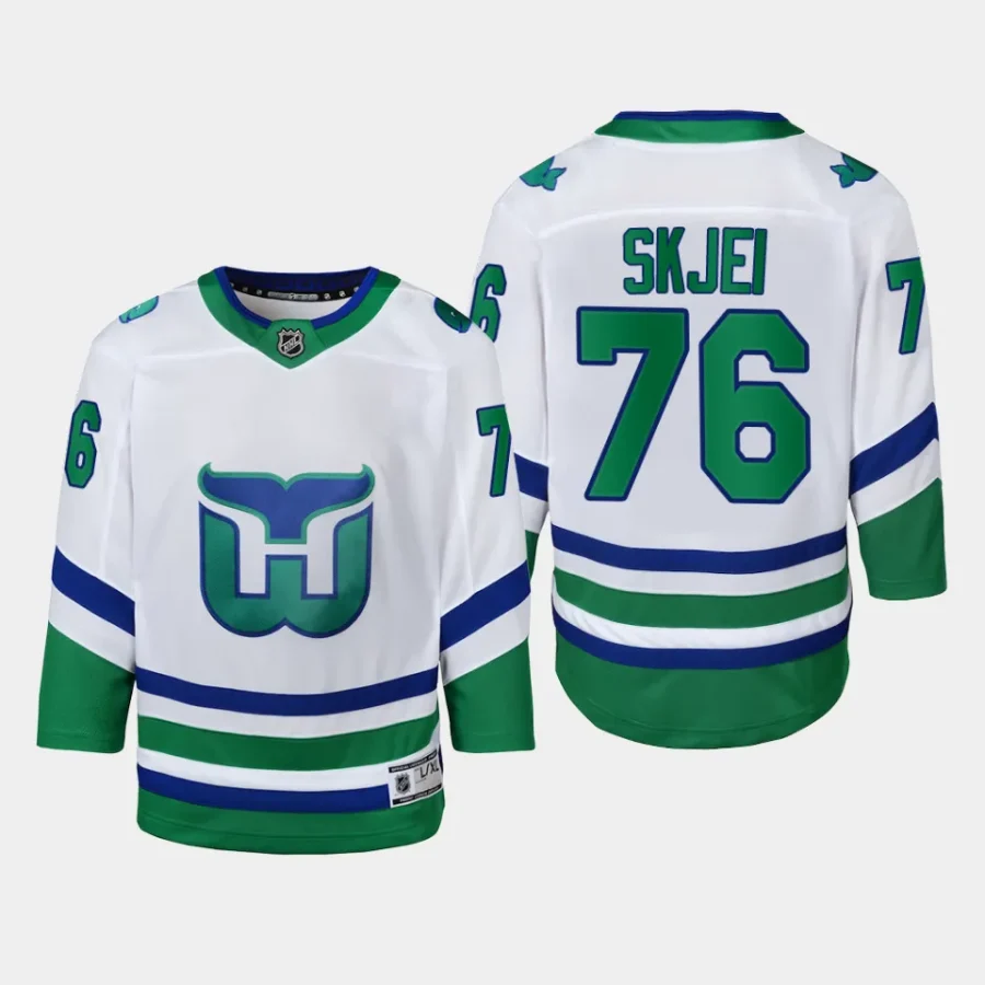 youth hurricanes brady skjei white whalers replica jersey