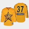 youth jets connor hellebuyck yellow 2024 nhl all star game premier jersey