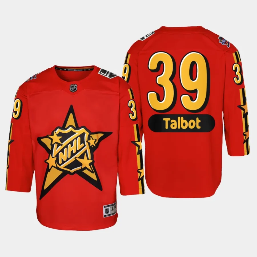 youth kings cam talbot red 2024 nhl all star game premier jersey