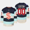 youth kraken custom blue 2024 nhl winter classic premier player jersey