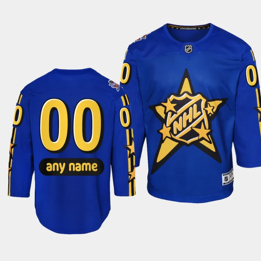 youth nhl custom blue 2024 nhl all star game premier jersey