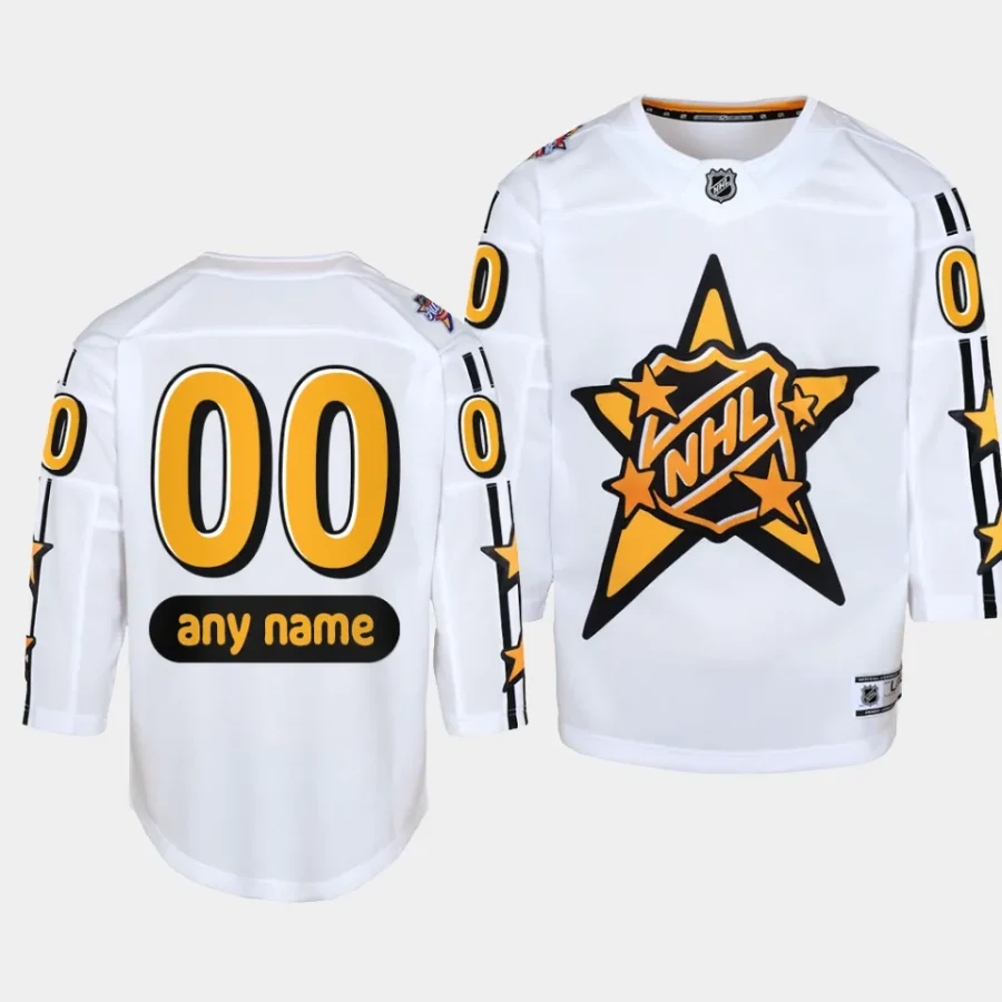 youth nhl custom white 2024 nhl all star game premier jersey