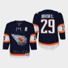 youth oilers leon draisaitl navy special edition 2.0 replica retro jersey