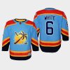 youth panthers colin white blue 2022 special edition 2.0 replica retro jersey