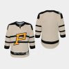 youth penguins blank cream 2023 winter classic jersey