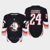 youth sabres dylan cozens black 2022 23 goathead third replica player jersey