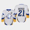 youth sabres kyle okposo white 2022 special edition 2.0 premier retro jersey