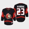 youth senators travis hamonic black 2022 special edition 2.0 replica retro jersey