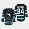 youth sharks alexander barabanov black 2023 24 cali fin 3rd alternate replica jersey